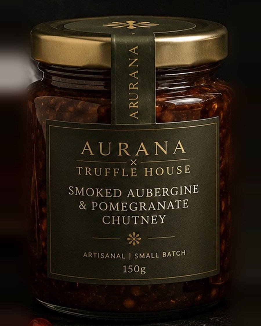 Smoked Aubergine & Pomegranate Truffle Chutney